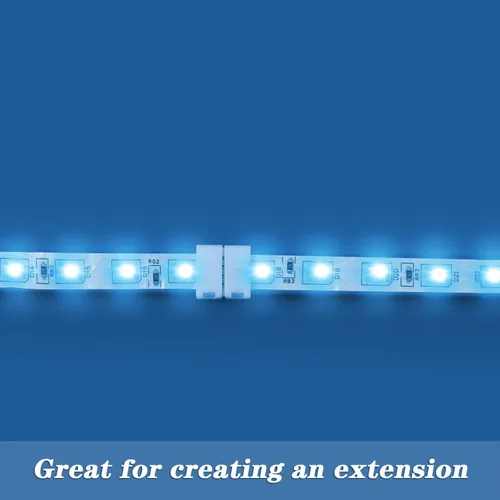 Miniatura 4 de Mudder Paquete de 30 conectores de luz LED RGB de 4 pines, extensión de adaptador sin soldadura de 0.394 pulgadas (0.394 in) compatible con tira LED