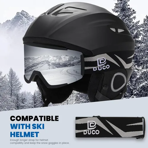 Miniatura 5 de DUCO OTG DCS003 - Gafas de esquí y snowboard para hombres y mujeres, protección UV400, antiniebla, esquí, nieve