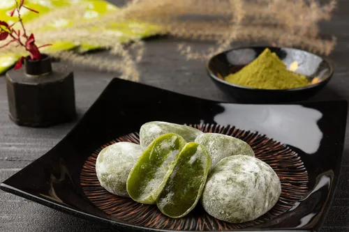 Miniatura 2 de Seiki Mochi japonés, pasteles de arroz tradicionales de primera calidad, dulces de caramelo Wagashi Food (Matcha)