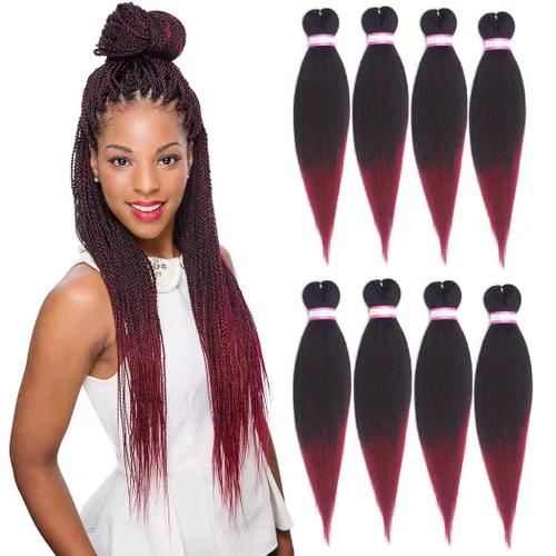 Miniatura 39 de Extensiones de cabello para trenzar preestiradas, color negro, 12 pulgadas, 8 paquetes de cabello natural para trenzar, fácil trenza, ajuste de agua
