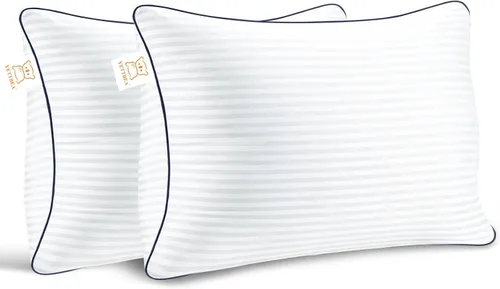 Yettbea Juego de 2 rellenos de almohada de 12 x 20 pulgadas, relleno alternativo de plumón suave de alta calidad, almohadas decorativas para sofá,
