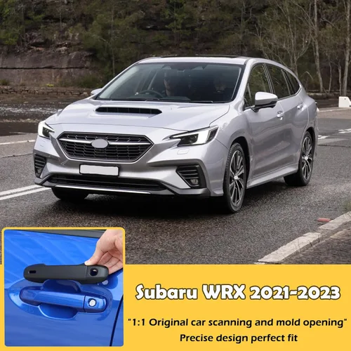 Miniatura 6 de CHEAYAR Cubierta para manija de puerta exterior de automóvil compatible con Subaru WRX 2021-2023, borde de cubierta inteligente para manija