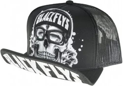 Miniatura 2 de Black Flys Sombrero Cap Hawaii Plate Cali California Plate Ca Custom Patch Trucker