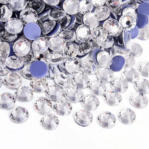 Miniatura 6 de 14400pcs claro gran cantidad al por mayor Hotfix Rhinestone cristal Strass para la ropa (cristal, SS6)