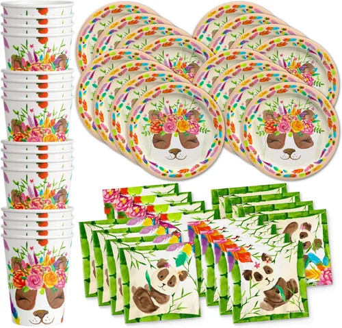 Miniatura 15 de Suministros para fiesta de cumpleaños de cocodrilo, juego de vajilla de cocodrilo para cumpleaños de niño, kit incluye platos, servilletas y tazas