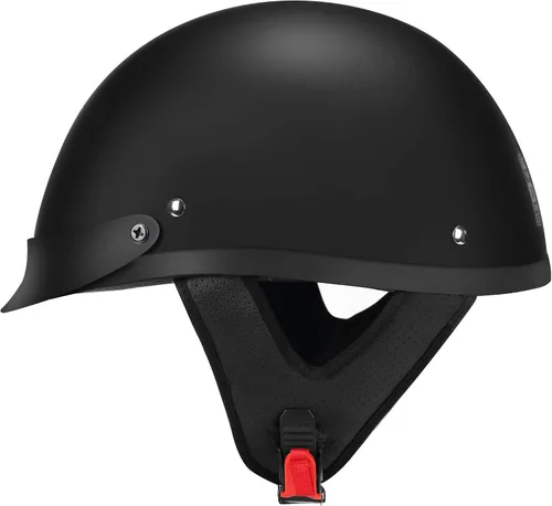Miniatura 2 de GLX Medio casco M15 negro mate mediano