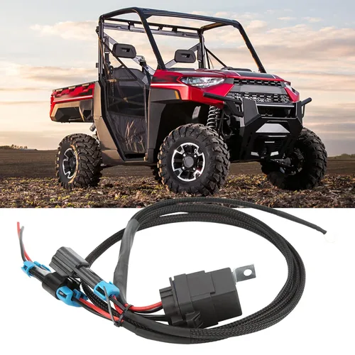 Miniatura 4 de Aramox Arnés de cable de luz de respaldo para Polaris 1000, arnés de cableado de luz inversa de 12 V 40 A de repuesto de cable de lámpara de respaldo