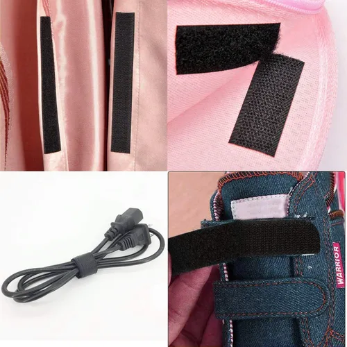Miniatura 5 de Cinta de Gancho y Bucle para Coser de 5 Yardas, Cinta de Tela de Nailon de Sujeción sin Adhesivo para Manualidades DIY, Cinta Entrelazante
