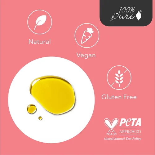 Miniatura 6 de 100% PURE Hidratante de aceite de rosa mosqueta orgánico para cara, cuerpo, cabello, vitaminas hidratantes y ácidos grasos omega que apoyan la piel