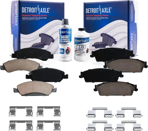 Miniatura 9 de Detroit Axle - Pinza de disco del lado del acompañante + pastillas de freno de cerámica de repuesto para Lexus HS250H Toyota RAV4 Prius V Scion xB