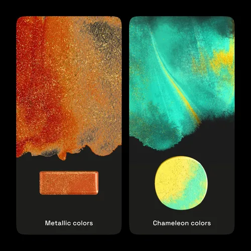 Miniatura 4 de ARTISTRO Juego de 18 pinturas de acuarela metálicas, juego de paleta que incluye 12 acuarelas metálicas con purpurina y 6 colores camaleón. Juego