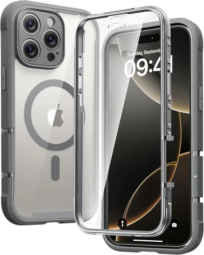 Miniatura 131 de Diaclara - Funda compatible con iPhone 11, carcasa resistente de cuerpo completo con protector de pantalla integrado sensible al tacto y Transparente