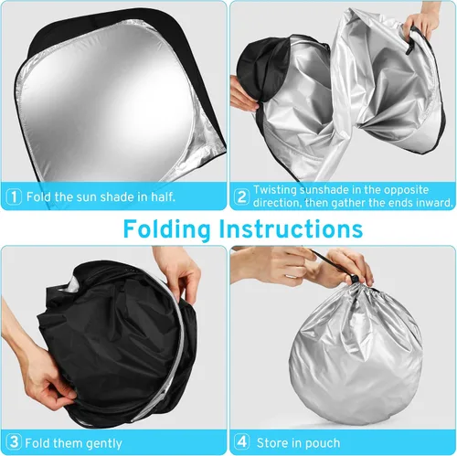 Miniatura 6 de XHRING Parasol para parabrisas compatible con Honda Pilot 2026 2025 2024-2016 EX-L edición especial Elite Black Edition Accesorios Touring cubierta