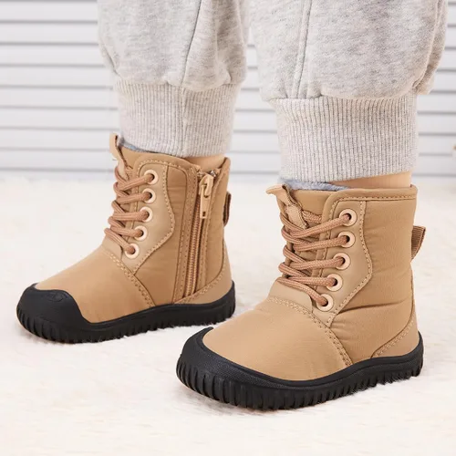 Miniatura 31 de BMCiTYBM Botas de nieve de invierno para bebés y niños pequeños, de piel sintética, cálidas, antideslizantes, zapatos para primeros pasos