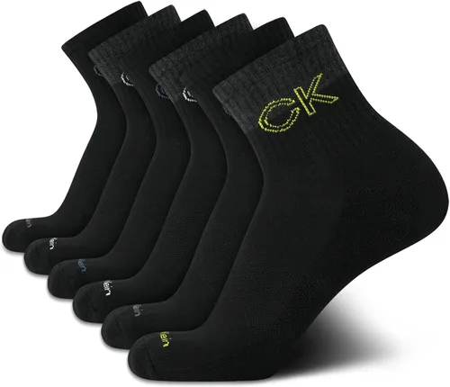 Miniatura 28 de Calvin Klein Calcetines deportivos acolchados de corte alto para hombre (paquete de 6)