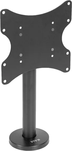 VIVO Soporte giratorio para TV atornillado para pantallas de 23 a 43 pulgadas, soporte VESA de escritorio, resistente pantalla de TV de mesa