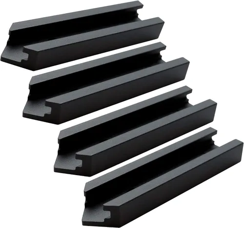 Miniatura 4 de Kit de intersección de aluminio T-Track de 3 pulgadas – Perfil de doble corte universal con agujeros de montaje preperforados -Carpintería