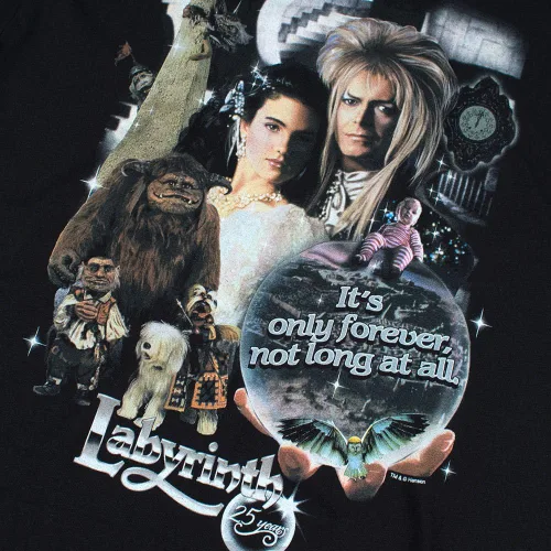 Miniatura 3 de Camiseta y pegatinas del rey David Bowie de la película del laberinto