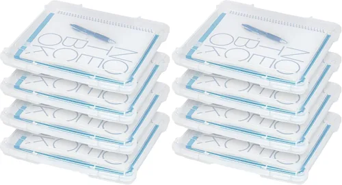 Miniatura 15 de IRIS USA Caja Organizadora de Almacenamiento para Juegos de Mesa y Manualidades con Tapa de Cierre a Presión, Paquete de 4 Contenedores de Plástico