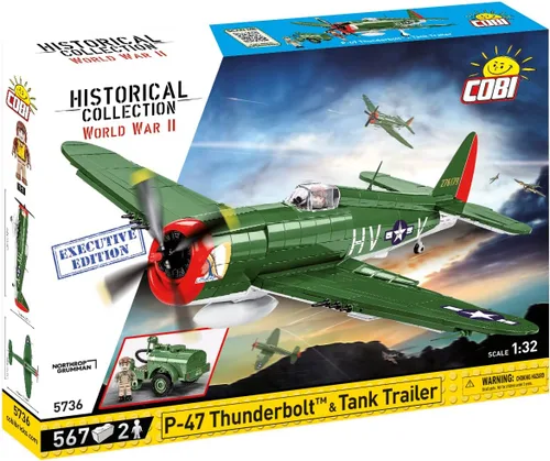 Miniatura 2 de COBI Colección Histórica WWII P-47 Thunderbolt™ & Tank Trailer Edición Ejecutiva