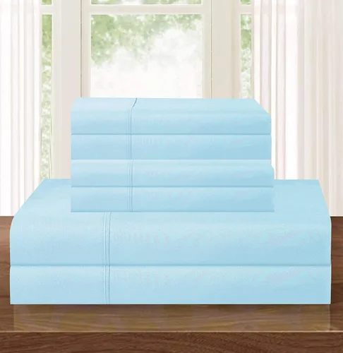 Miniatura 46 de Elegant Comfort - Juego de ropa de cama resistente a arrugas y decoloración más acogedor, sábana bajera elástica en todo el contorno, bolsillo
