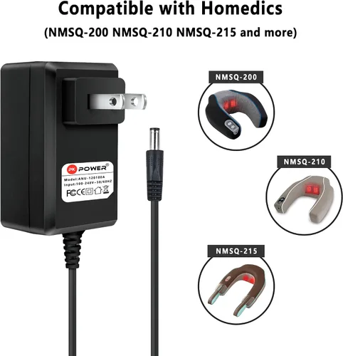 Miniatura 4 de Adaptador de CA para masajeador NMSQ-200 NMSQ-210 NMSQ-215 NMSQ-210-2 NMSQ-210BK-2 NMSQ-215-2-HY, fuente de alimentación para masajeador BKL-100