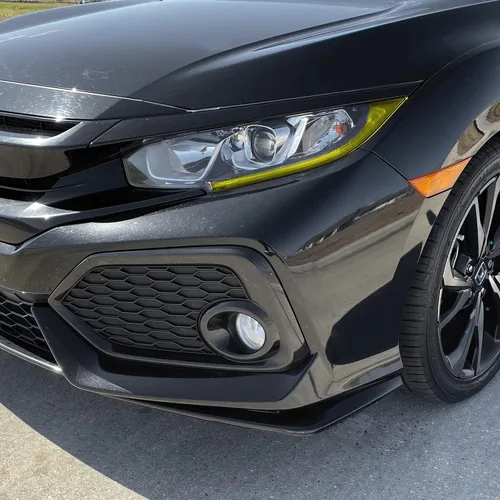 Miniatura 3 de SlickMod Tinte amarillo de vinilo precortado para faros Honda Civic 2016-2021 (2. faros DRL, amarillo)
