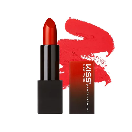 Miniatura 7 de Kiss New York - Lápiz labial pigmentado profesional, acabado satinado suave, de larga duración, infundido con manteca de karité y vitamina E Piel