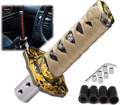Miniatura 15 de EZAUTOWRAP Espada Samurai 5.9 pulgadas., 10cm, Negro Blanco