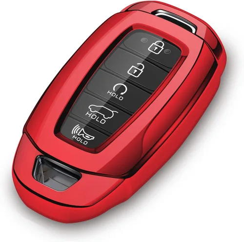 Funda para llave de coche Hyundai 2024 2021 2022 2023 Accesorios Rojo
