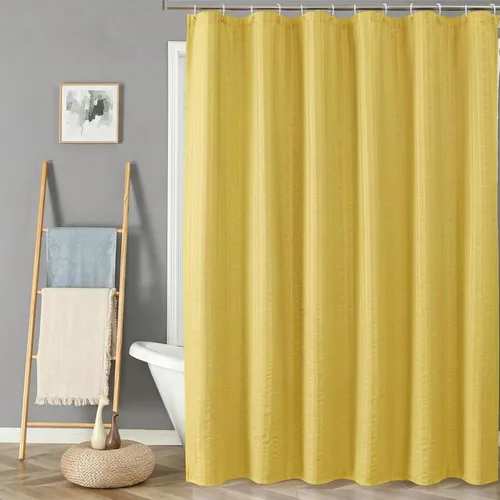 Miniatura 14 de Aiyufeng Moga - Cortina de ducha verde salvia, cortinas de ducha texturizadas en relieve 3D para baño, cortina de baño de tela de poliéster de lujo