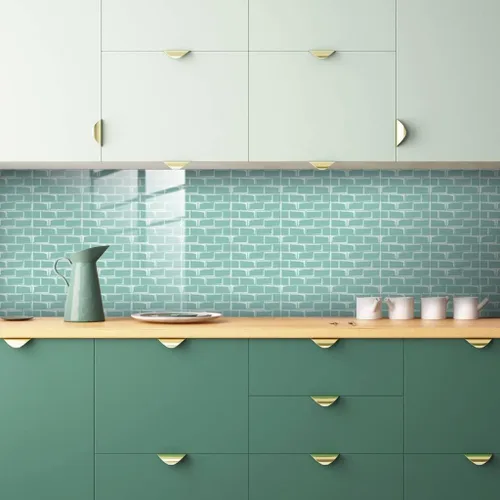 Miniatura 3 de Adhesivos para azulejos de despegar y pegar, autoadhesivas para losetas en muro de cocina, azulejos de mosaico, papel tapiz adhesivo impermeable