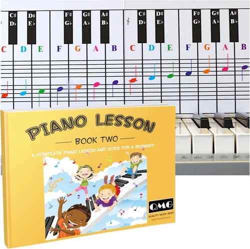 Miniatura 10 de QMG Piano Lessons Book 2: A Complete guide for Kids and Beginners; Color Coded Staff Notes; Designed and Printed in USA