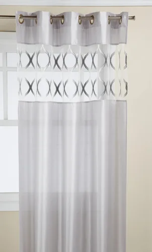 Miniatura 3 de Editex Home Textiles Scala - Panel para ventana, 56 x 84 pulgadas, color negro