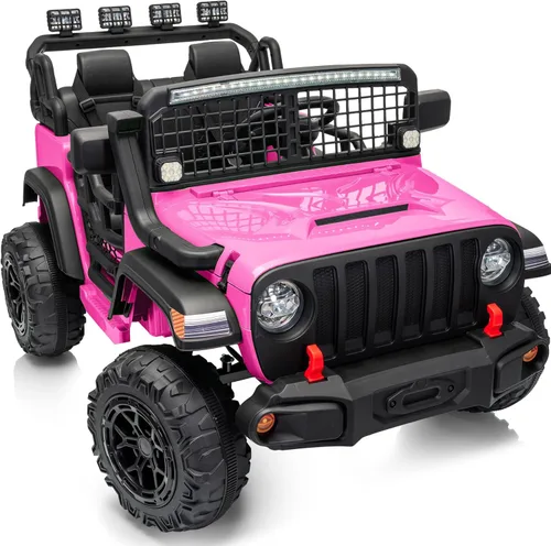 Miniatura 11 de Outfunny - Coche de juguete de paseo de 2 plazas, coche eléctrico de 24 V y 4 WD para niños de 4 a 8 años con control remoto, motores de 4x200W