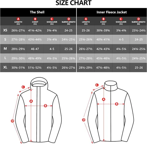 Miniatura 7 de Little Donkey Andy Chaqueta de esquí 3 en 1 para mujer, impermeable, cálida, para invierno, resistente al viento, para nieve