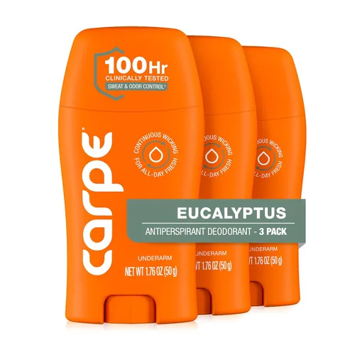 Miniatura 27 de Carpe Desodorante antitranspirante para axilas, antitranspirante extra fuerte para hombres con control de sudor de 100 horas, desodorante