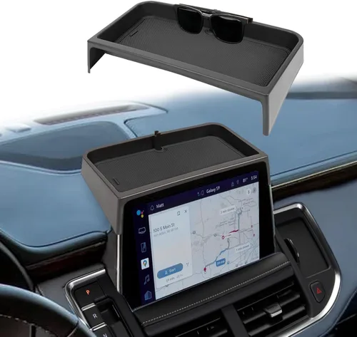 Bandeja de almacenamiento para consola central compatible con GMC Yukon/Chevy Suburban/Tahoe 2021 2022 2023 2024, organizador de consola central,