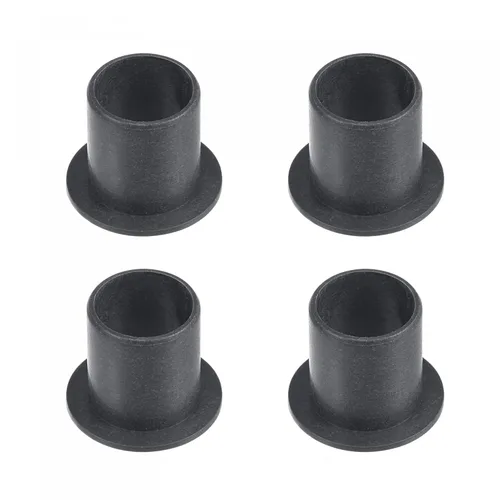 Miniatura 25 de uxcell - Cojinetes de manga con brida, 12 mm de diámetro interior, 14 mm de diámetro exterior, 10 mm de longitud, buje sin aceite envuelto en POM