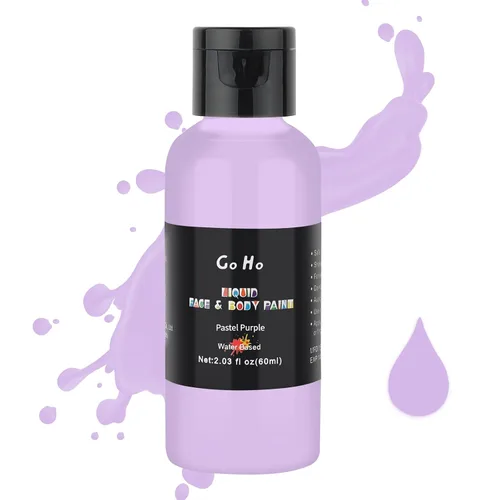 Miniatura 8 de Go Ho Pintura líquida blanca para rostro y cuerpo, a base de agua, especial FX y maquillaje de Halloween Blanco