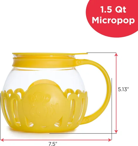 Miniatura 7 de Envase para hacer palomitas de maíz en el microondas Ecolution Original MicroPop Amarillo