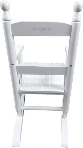 Miniatura 11 de Mecedora para niños, mecedora para niños, mecedora para niños pequeños, mecedora de porche con construcción clásica de madera dura, para guardería