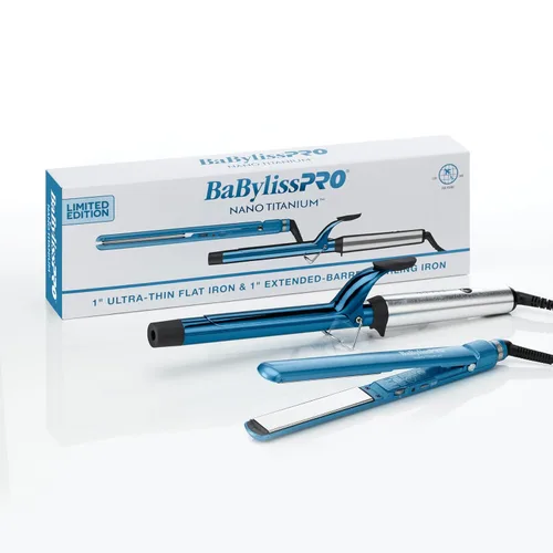 Miniatura 2 de BabylissPRO Nano Titanium Ultra-Thin Hair Straightener, Professional Flat Iron, 5-Inch Extended Plates for Faster Straightening, for All Hair Types