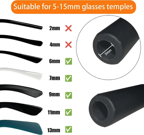 Miniatura 5 de Correa para lentes, correa ajustable para lentes de sol, correas para niños, mujeres y hombres, soportes para anteojos alrededor del cuello, 1