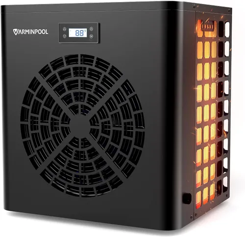 Bomba de calor para piscina sobre el suelo de 16000 BTU, calentador de piscina para 5400 galones, control inteligente WiFi, intercambiador de calor