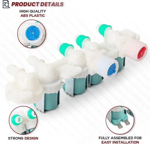 Miniatura 3 de DC97-15459H Conjunto de válvula de entrada de agua compatible con arandelas Sam-sung - Repalces: 3276197, AP5623056, PS4220861, EAP4220861
