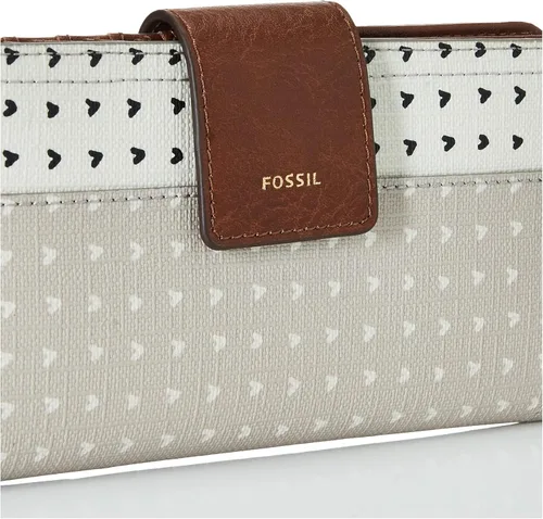 Miniatura 3 de Fossil - Cartera de piel Logan con lengüeta de bloqueo de interferencia de radiofrecuencia para mujer