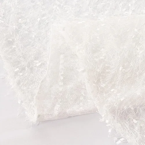 Miniatura 7 de Balsa Circle Mantel redondo de poliéster de 120 pulgadas, color blanco, con flecos, para bodas, fiestas, eventos, recepción, catering, suministros