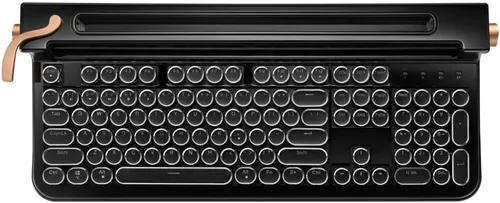 Miniatura 3 de FINEDAY Teclado 2.0 Plus, 2.4G inalámbrico y Bluetooth, 104 teclas, interruptor azul, 5000 mAh, teclado mecánico retro con teclas coreanas/inglesas