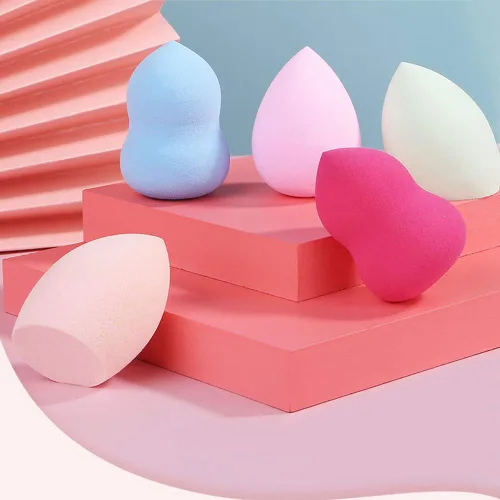 Miniatura 7 de Juego de 24 esponjas de maquillaje – 21 esponjas veganas sin látex con 3 soportes para licuadora de maquillaje, base cosmética de belleza, soplete